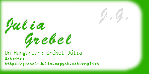 julia grebel business card